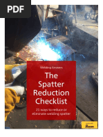 Spatter Reduction Checklist