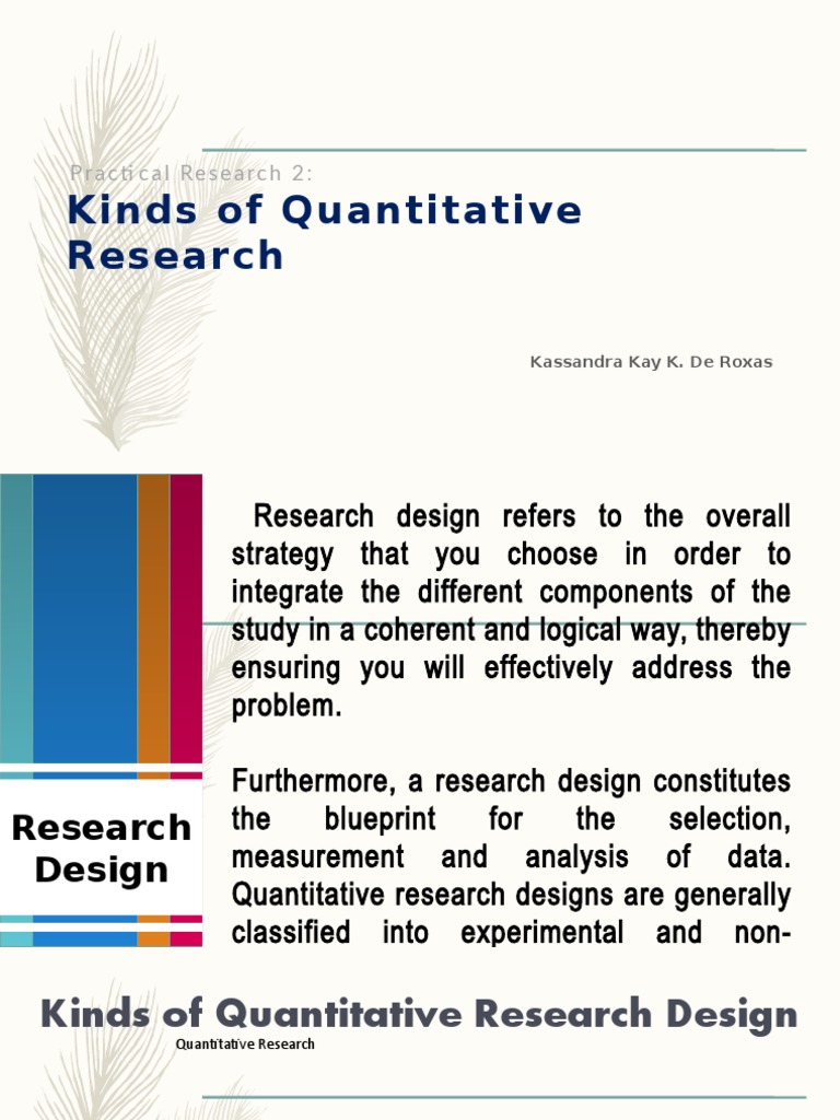 how to write a research design quantitative