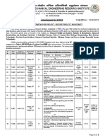 Csir-Central Mechanical Engineering Research Institute: LH, L VKBZ Vkj&Dsunzh Kaf D VFHK Kaf DH Vuqla/Kku Lalfkku