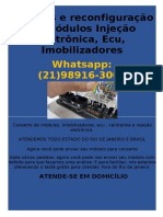 Reparos e reconfiguração de Módulos Injeção eletrônica, Ecu, Imobilizadores   Rio de Janeiro-compressed
