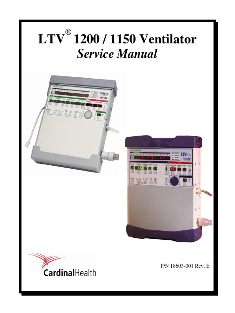 Pulmonetic LTV 1200-1150 Service Manual Rev E.pdf | Fuse (Electrical