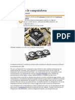 Enfriamiento de Computadora