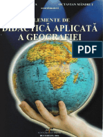 ELEMENTE DE DIDACTICA APLICATA A GEOGRAFIEI ILINCA Extras PDF