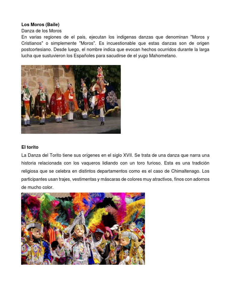 Los Moros | PDF | Bailes | Guatemala