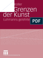 (Markus Koller) Die Grenzen Der Kunst Luhmanns Ge