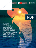 Avances Del Perú en La Adaptación Al Cambio Climático Del Sector Pesquero y Del Ecosistema Marino-Costero Es Es PDF