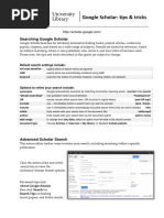 Google Scholar Tips PDF