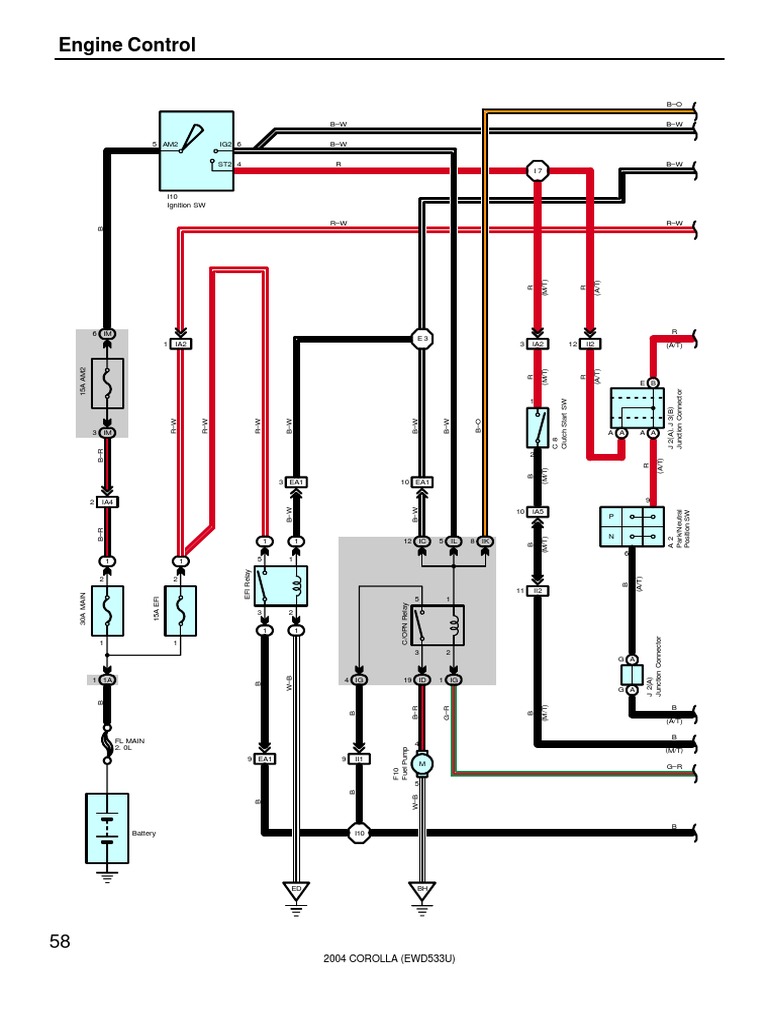 2004 Corolla Engine Control Overview | PDF | Fuel Injection | Anti Lock ...