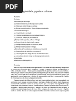 Liturgia, Religiosidade Popular e Culturas