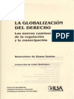 Boaventura La - Globalizacion - Del - Derecho - Los - Nuevos - Caminos - de - La - Regulacion - y - La - Emancipacion PDF