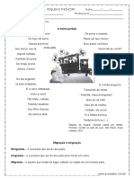 Atividade de Historia Migracao e Imigracao