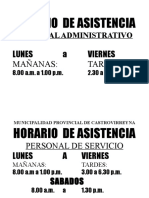 Horario de Asistencia