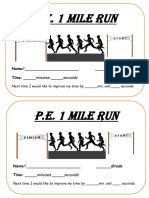 1 mile run bib template