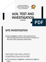 Soil Test and Investigation