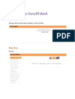 Mockups For Guru99 Bank: Ogin AGE