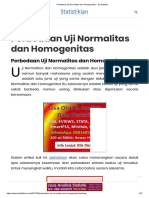 Perbedaan Uji Normalitas Dan Homogenitas - Uji Statistik