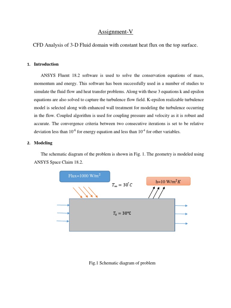 CFD Analysis of 3D Fluid Heat Transfer | PDF | Fluid Dynamics | Heat ...