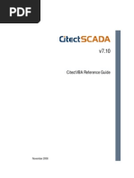 CitectSCADA v7.1 - CitectVBA Reference Guide