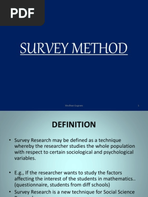 Survey 