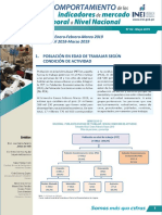 Boletin Indicadores de Mercado Laboral A Nivel Naciona L Ene Feb Mar2019