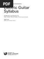 RGT Electric Guitar Syllabus 2019