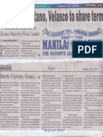 Manila Bulletin, July 9, 2019, Duterte, Cayetano, Velasco To Share Term PDF