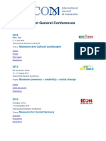Past General Conferences ICOM