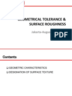 Geometric Tolerance and Surface Tolerance
