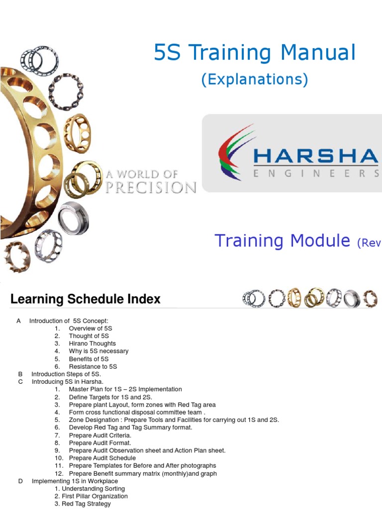 5S Training Manual | PDF | Tag (Metadata) | Inventory