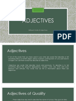 Adjectives Lesson 5