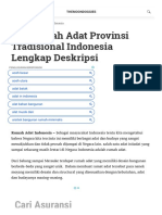 34+ Rumah Adat Provinsi Tradisional Indonesia Lengkap Deskripsi Penjelasan