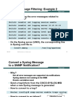 Syslog Message Filtering: Example 2: How To Log The Error Messages Related To Spanning Tree?