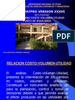 Análisis Costo Volumen Utilidad: Punto de Equilibrio y Fórmulas Clave