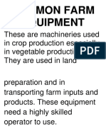 Common Farm Equipment