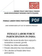 Female Labor Force Participation in India Ppt