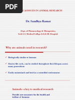 Ethical Issues in Animal Research - ACTREC - 10.1.2019 Dr. Sandhya Kamat