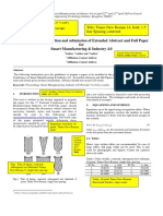 Instructions For Preparation and Submission of Extended Abstract and Full Paper For Smart Manufacturing & Industry 4.0