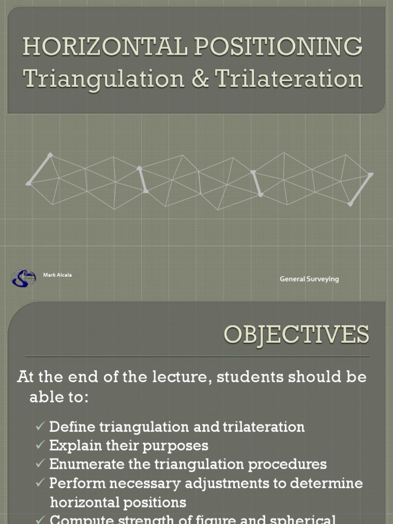 Triangulation and Trilateration Explained | PDF | Surveying | Triangle