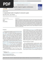 A Computational Model of Empathy For Interactive Agents