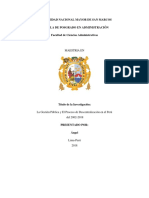 Gestion Publica y Descentralización en El Peru 2