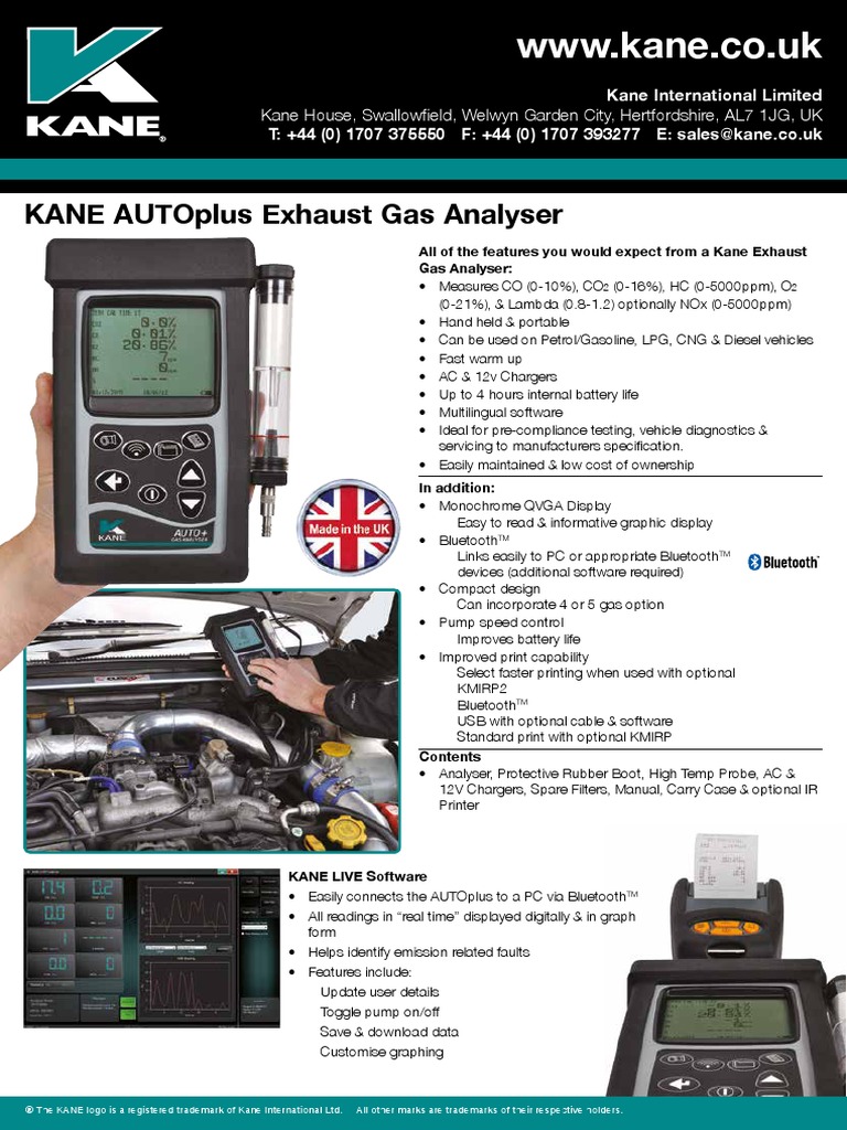 16216 KANE Autoplus A4 V1LR PDF Gasoline Exhaust Gas