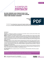 Blood Orders and Predictors For Hemotransfusion in Elective Femur Fracture Repair Surgery