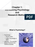 Ch. 1: Psychology and Research Methods