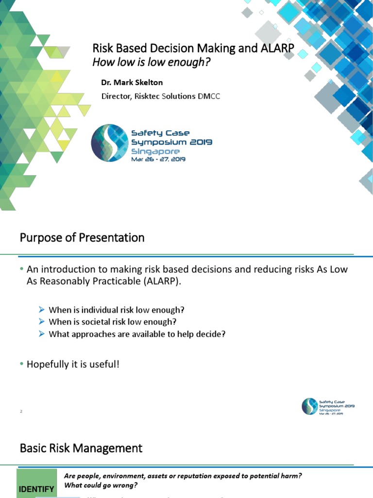 ALARP and Risk-Based Decision Making | PDF | Risk Management | Risk
