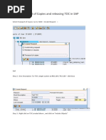 SAP Process To Create TOC