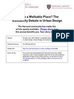 What Is A Walkable Place? The Walkability Debate in Urban Design
