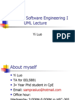 EEL5881 UML Lecture Slides Software Engineering I Yi Luo