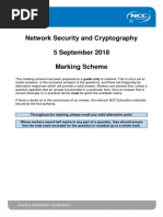 NSC Exam Mark Scheme Autumn 2018