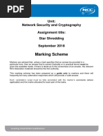 NSC Assignment Mark Scheme Autumn 2018