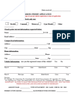 Student Decal Application Form